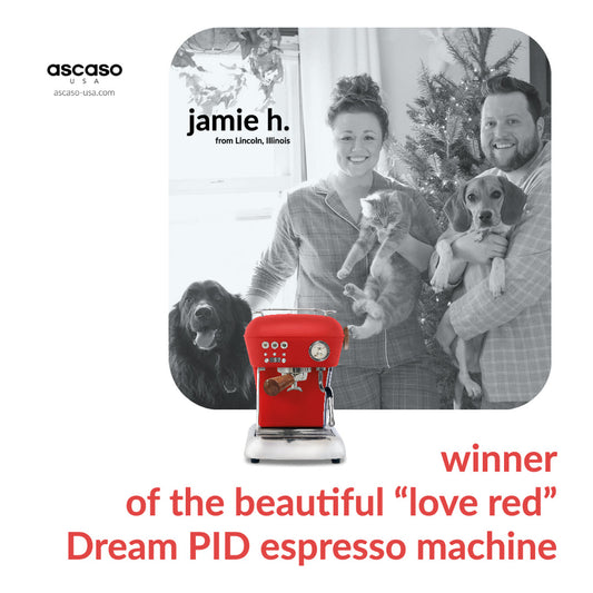 Congratulations Jamie H. from Lincoln, Ill. Winner in Ascaso-USA Dream PID Giveaway