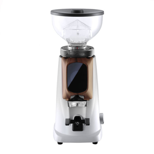 allground white with walnut grinder