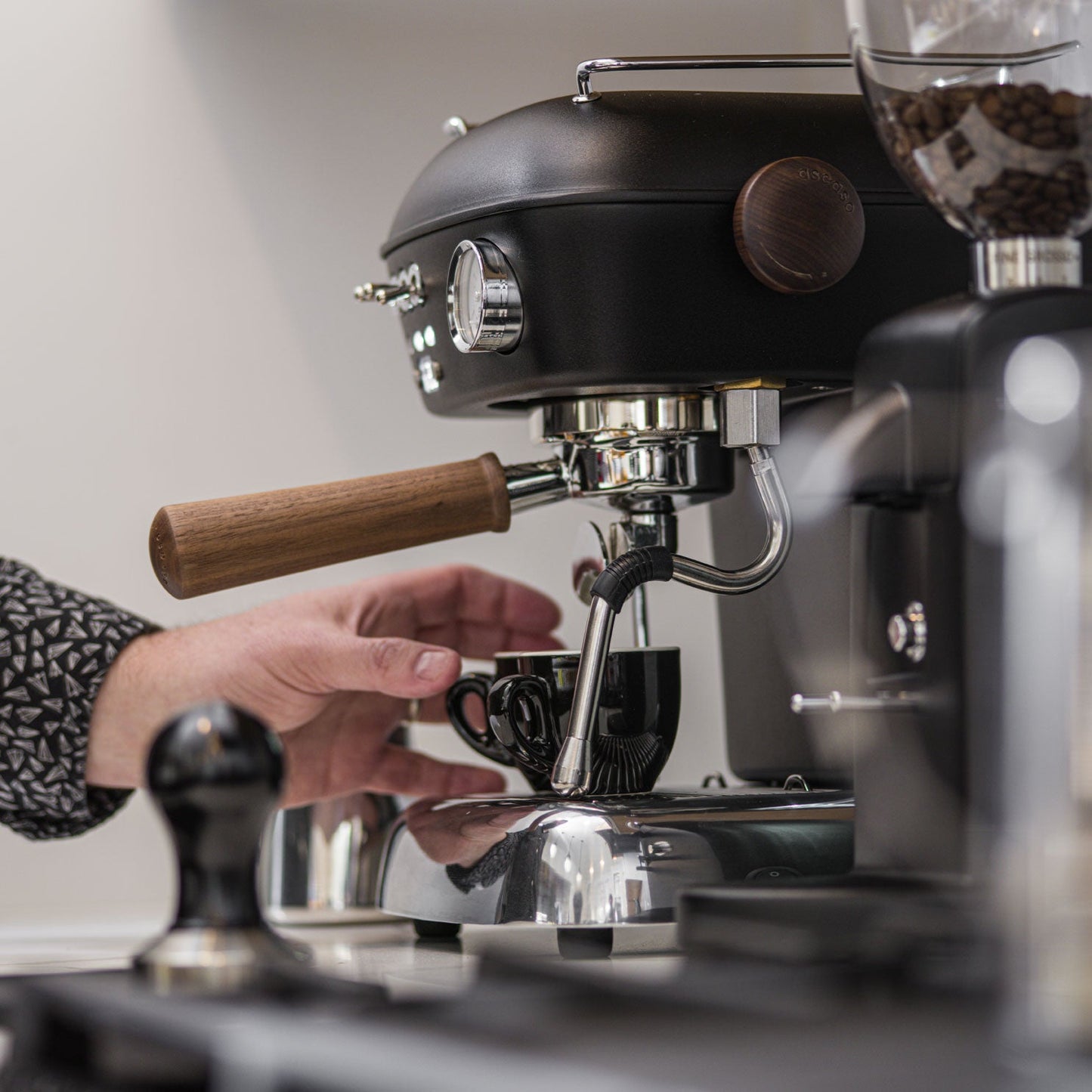 Refurbished Dream PID, Programmable Home Espresso Machine w/ Volumetric Controls, 120V (Dark Black)