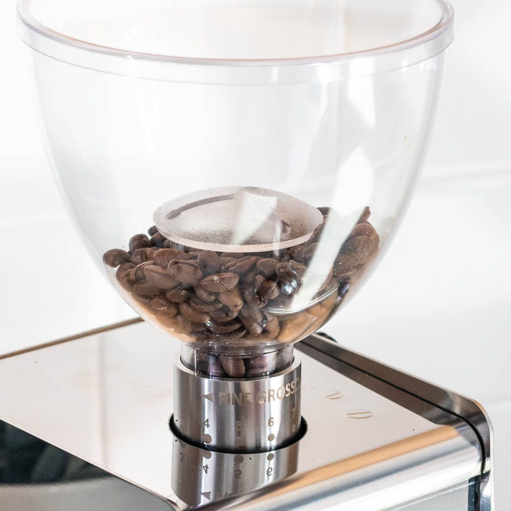 ascaso isteel burr coffee grinder hopper