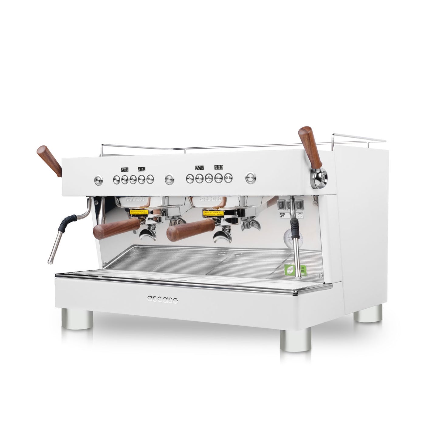 white barista t plus 2 group machine