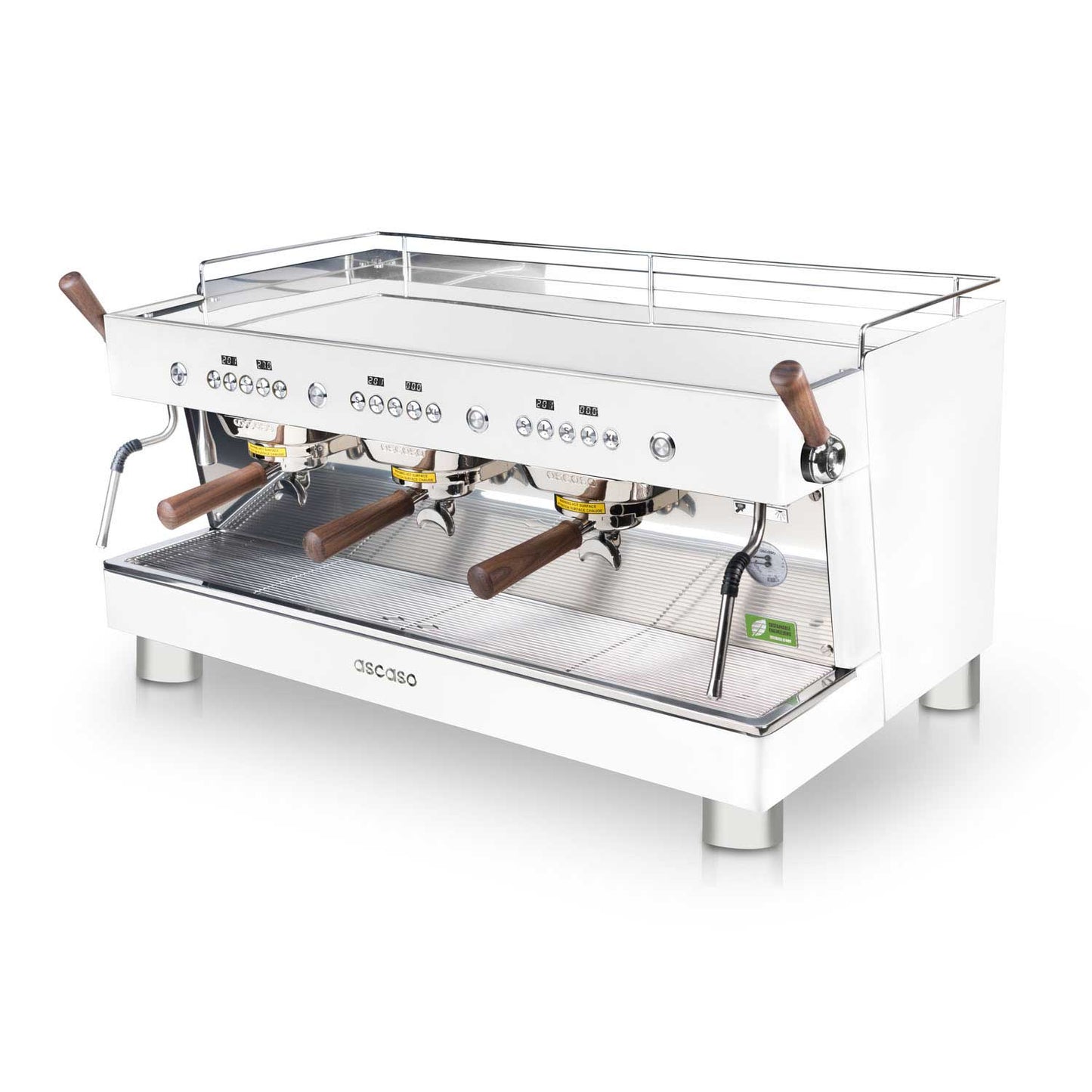 white barista t plus 3 group machine