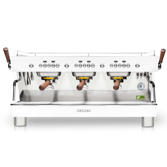 white barista t plus 3 group machine
