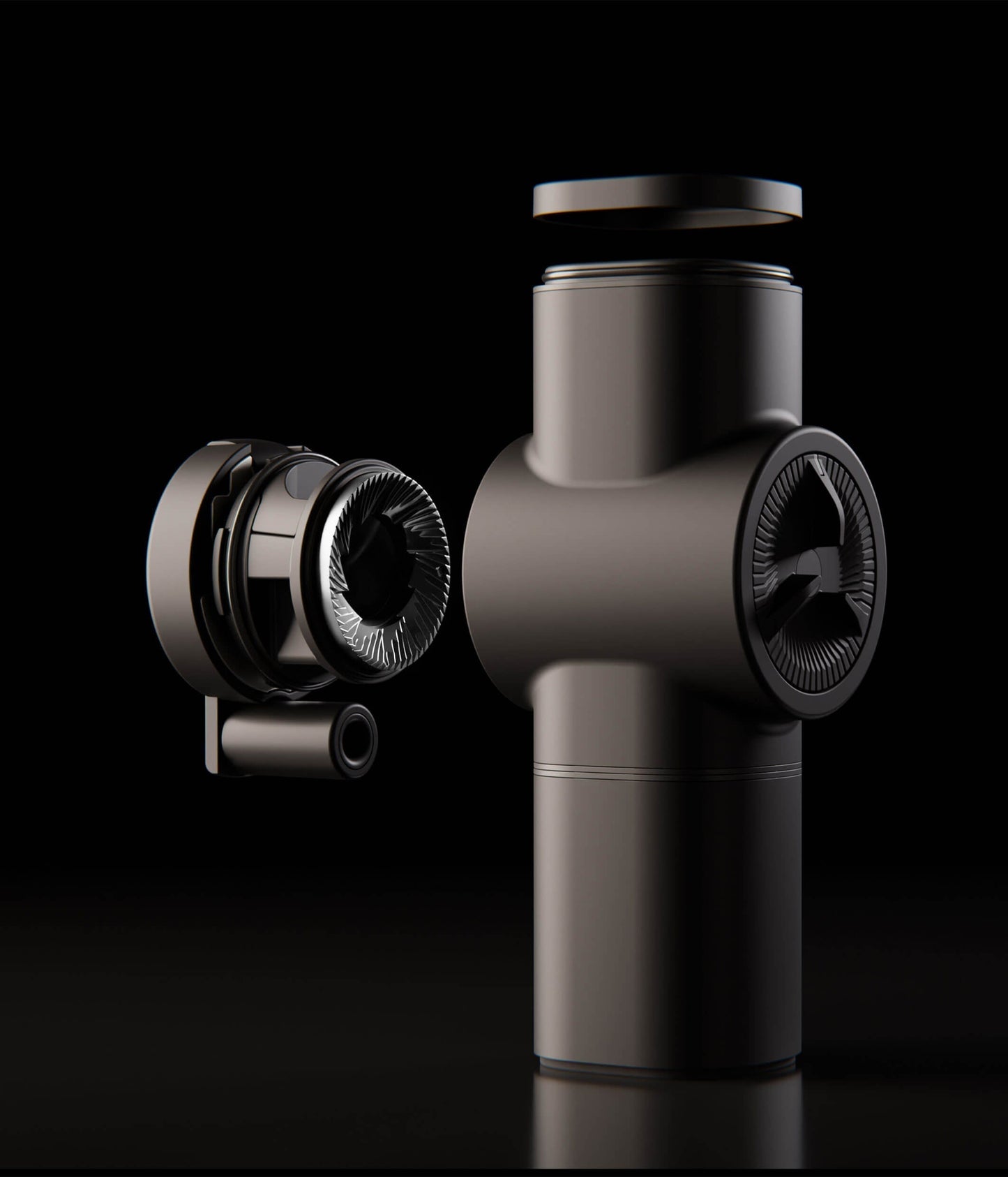 Pietro manual coffee grinder chamber