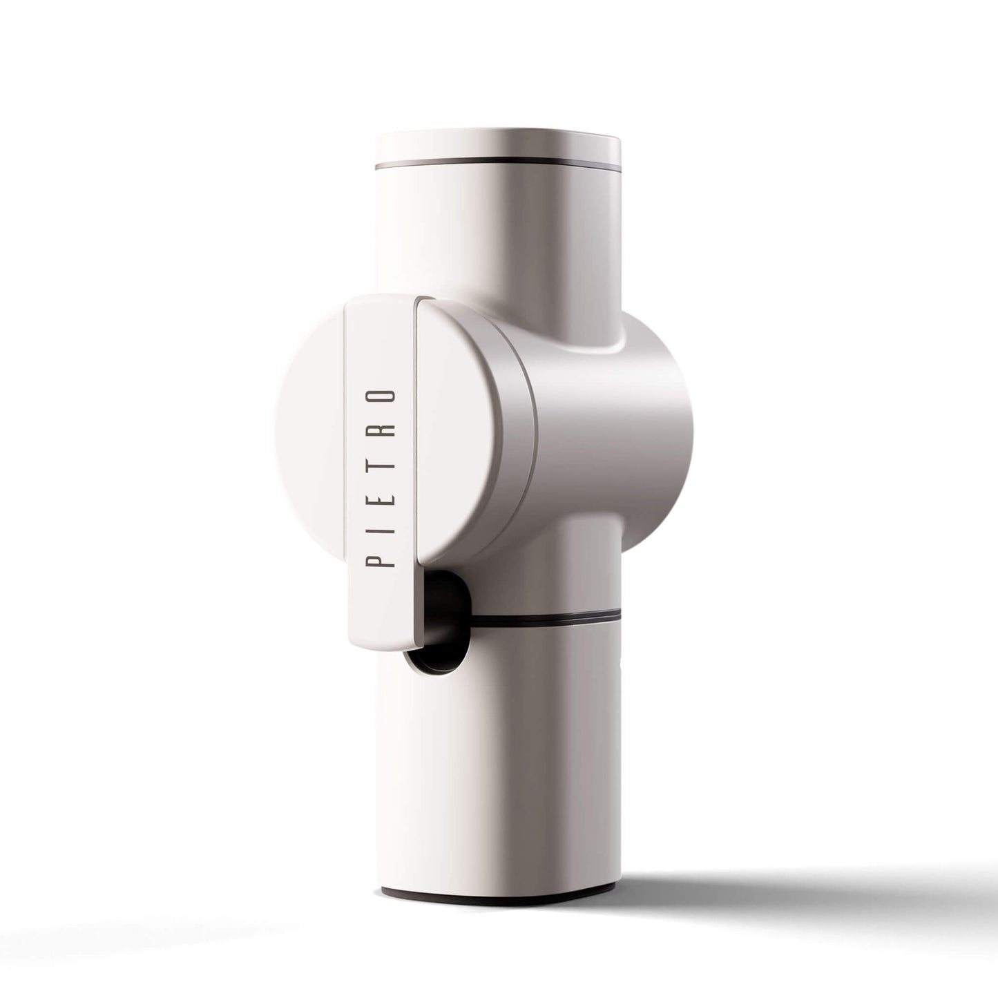 white pietro manual coffee grinder