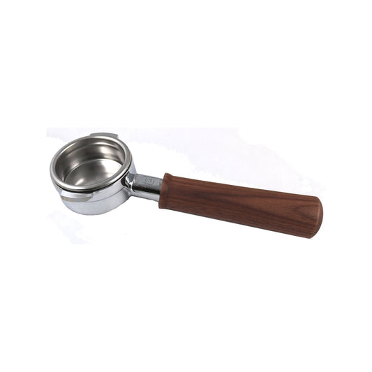 Ascaso Stainless Steel Bottomless Portafilter Complete - Walnut