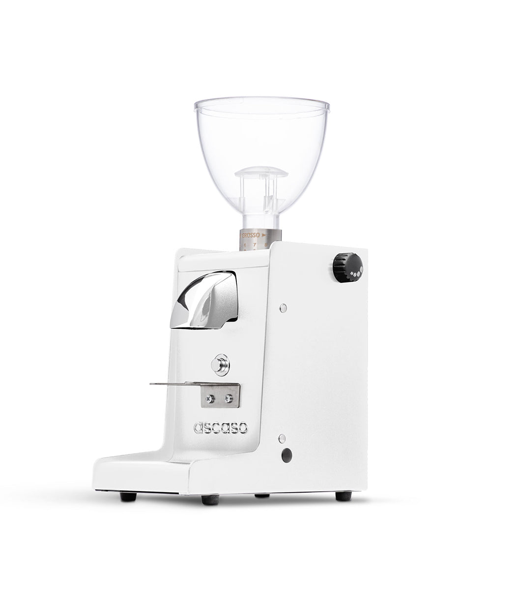 i-STEEL Flat Burr Coffee Grinder, 54MM (White)