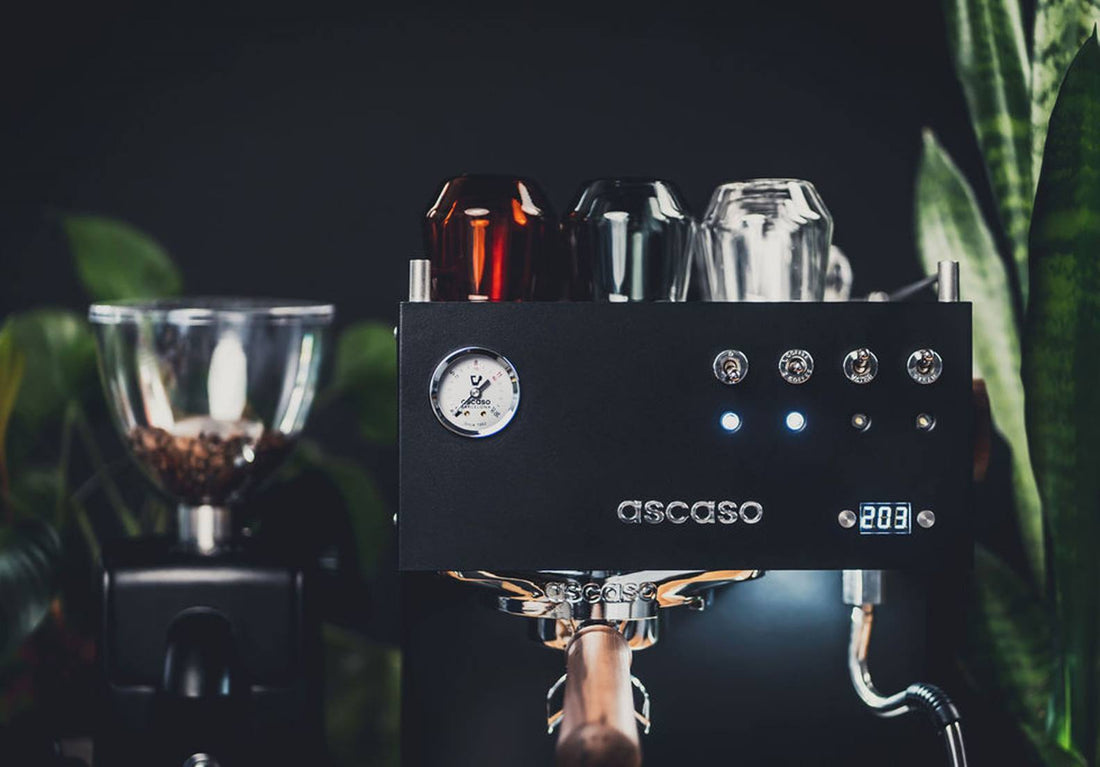 Black Ascaso Steel UNO espresso machine