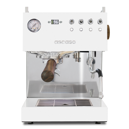 Steel DUO PID Espresso Machine – Dual Thermoblock, Programmable, 120V (White)