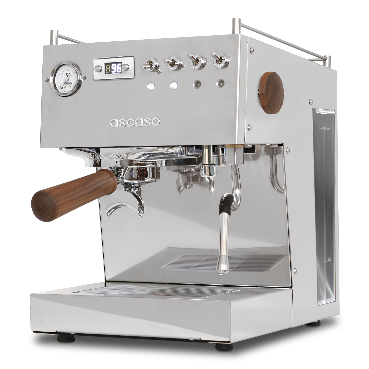 Steel DUO PID Espresso Machine – Dual Thermoblock, Programmable, 120V (Inox)