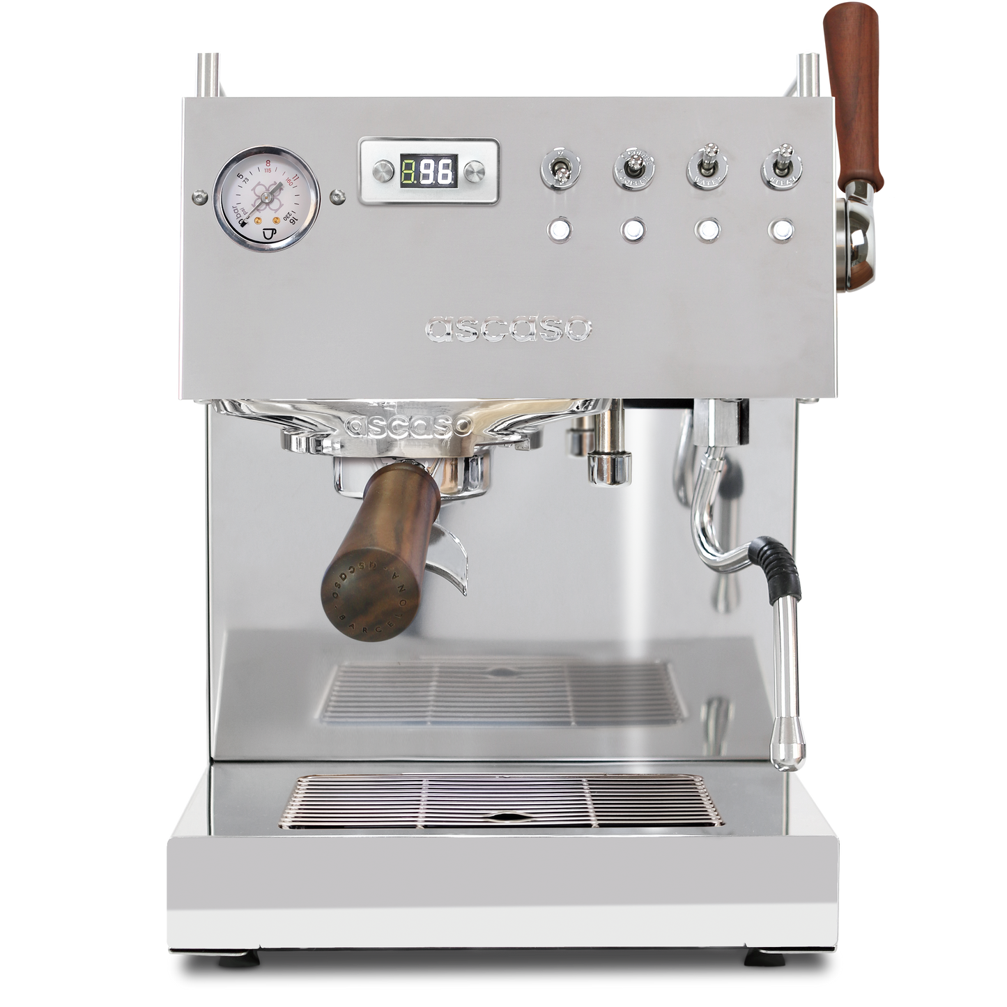 Ascaso Steel DUO PLUS PID Espresso Machine – Dual Thermoblock, Programmable, 120V (Inox)
