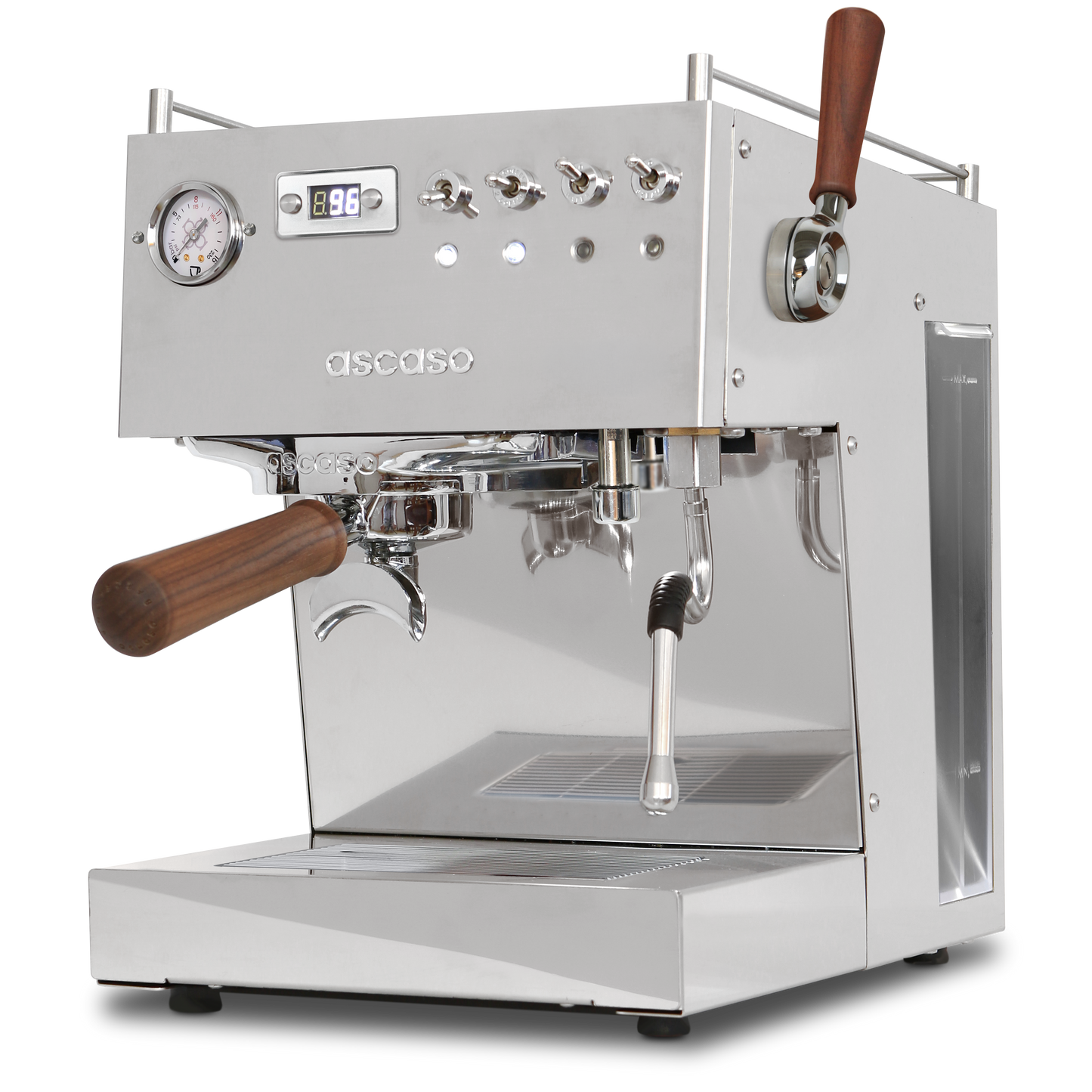 Ascaso Steel DUO PLUS PID Espresso Machine – Dual Thermoblock, Programmable, 120V (Inox)