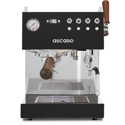 Ascaso Steel DUO PLUS PID Espresso Machine – Dual Thermoblock, Programmable, 120V (Black)