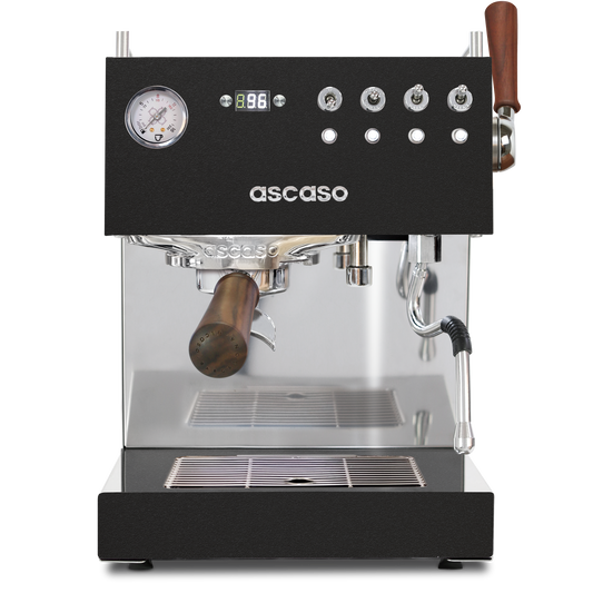 Ascaso Steel DUO PLUS PID Espresso Machine – Dual Thermoblock, Programmable, 120V (Black)