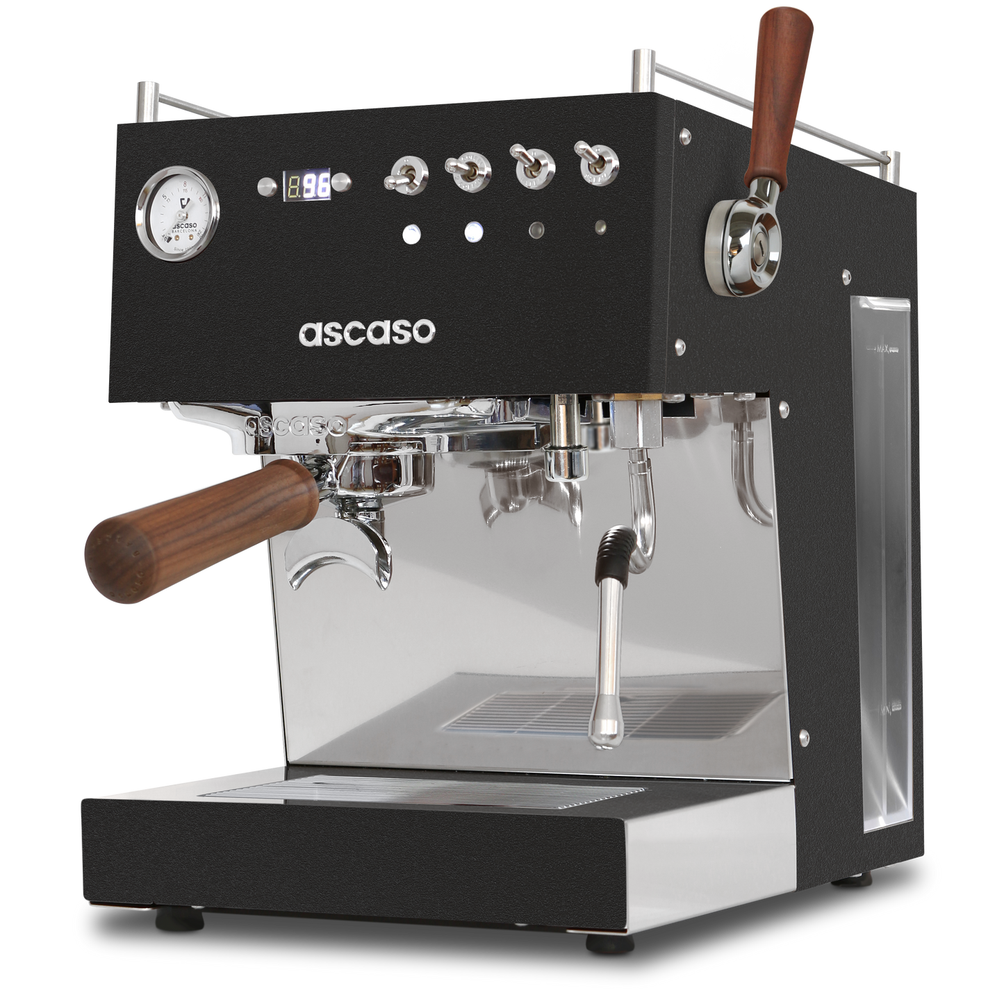 Ascaso Steel DUO PLUS PID Espresso Machine – Dual Thermoblock, Programmable, 120V (Black)