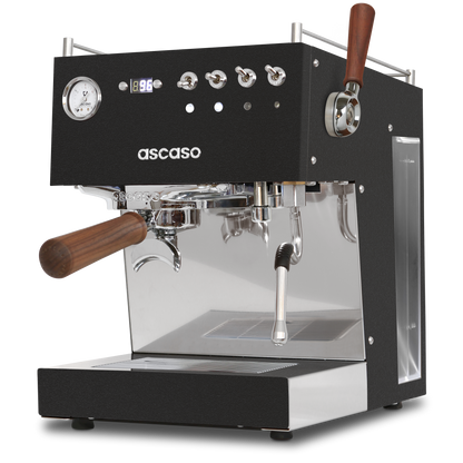 Ascaso Steel DUO PLUS PID Espresso Machine – Dual Thermoblock, Programmable, 120V (Black)