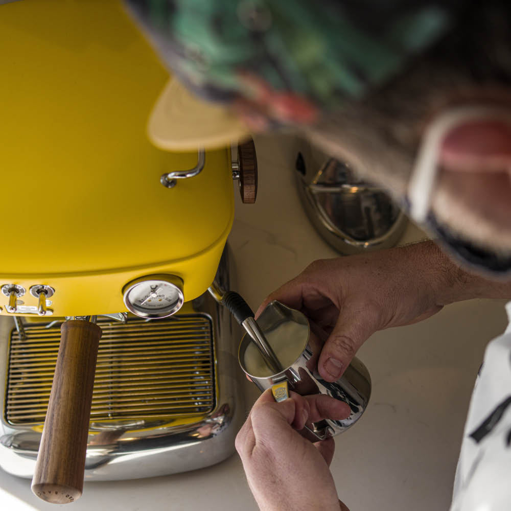 ascaso yellow dream pid espresso machine steam wand