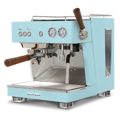ascaso baby t single group espresso machine in mist blue