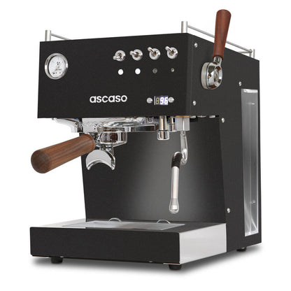 black ascaso duo plus espresso machine