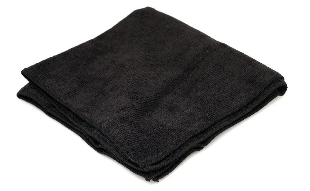 black microfiber cloth