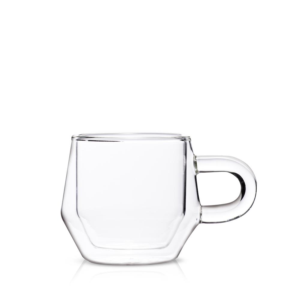 Double Wall Glass Espresso Cups, Set of 2