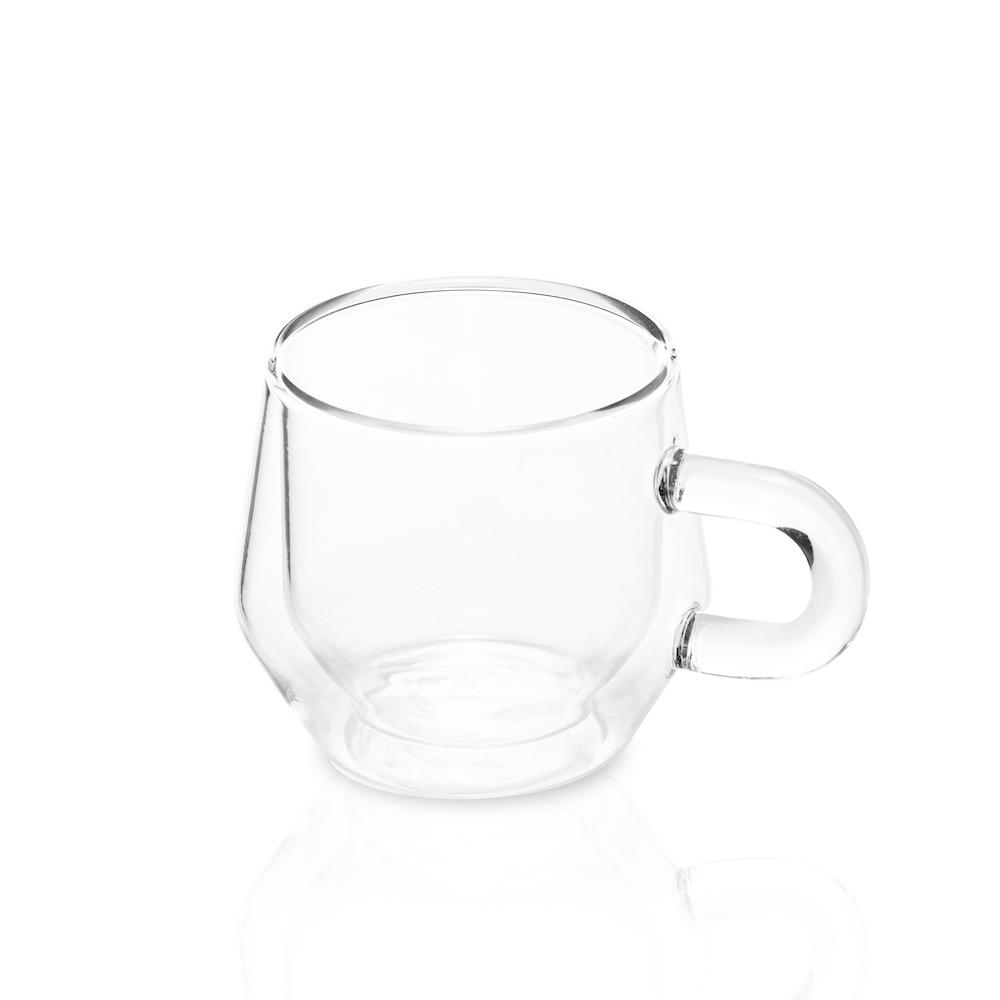 Double Wall Glass Espresso Cups, Set of 2