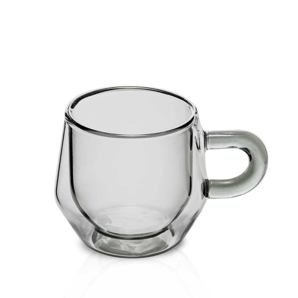 Double Wall Glass Espresso Cups, Set of 2