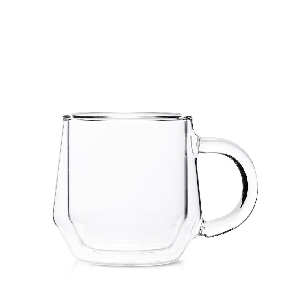 Double Wall Glass Espresso Cups, Set of 2