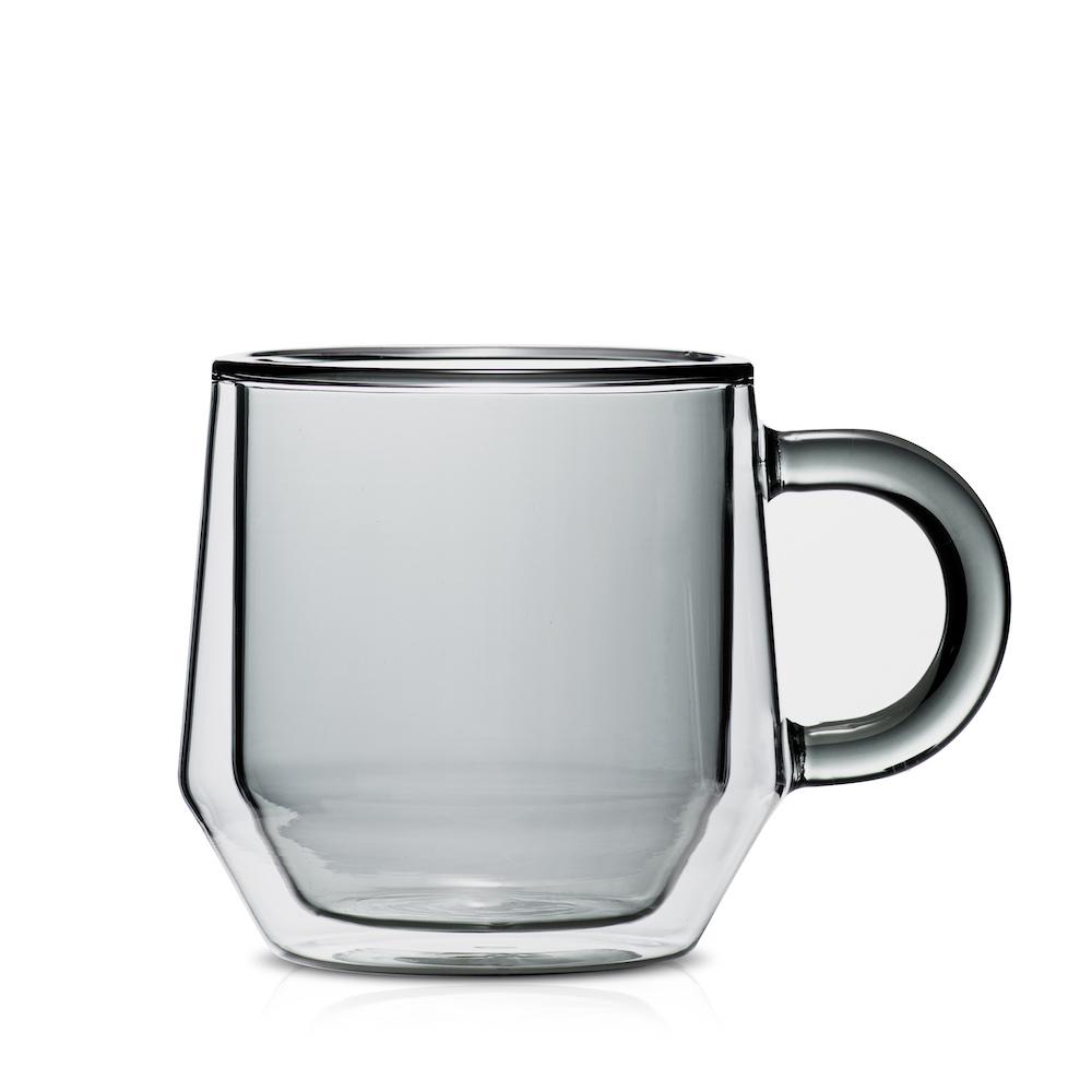 Double Wall Glass Espresso Cups, Set of 2