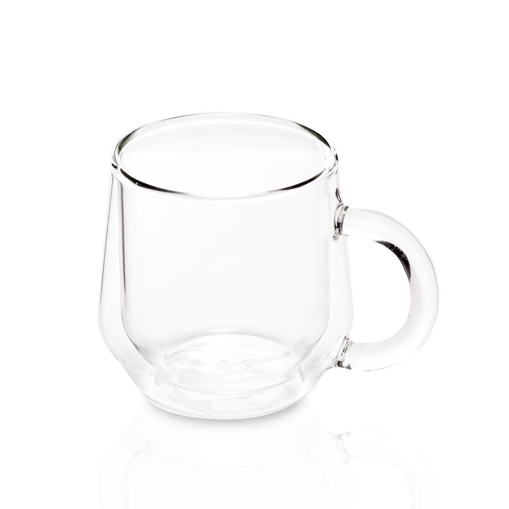 Double Wall Glass Espresso Cups, Set of 2