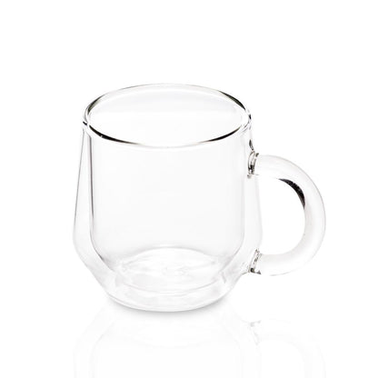 Double Wall Design Glass Tea Coffee Cup Heat-resistant Clear Mug