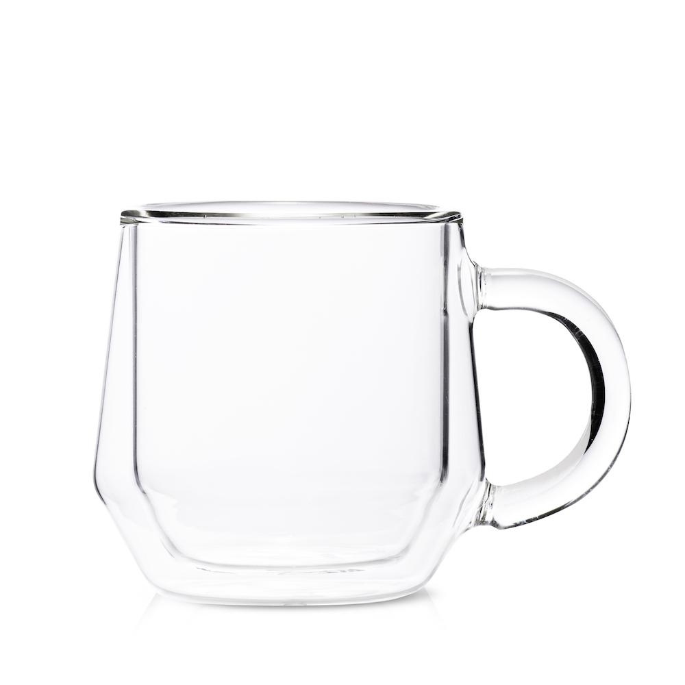 Double Wall Glass Espresso Cups, Set of 2