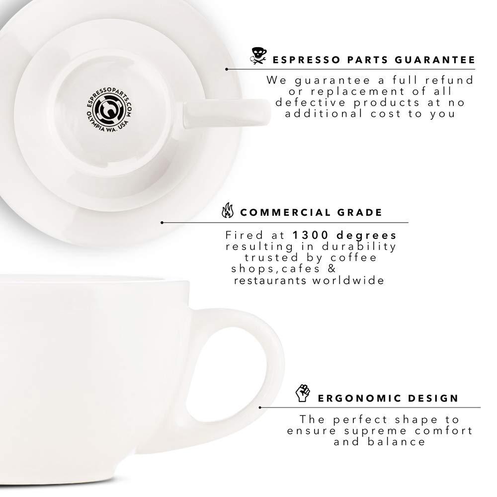 12 oz Latte Cup - Pack of 2 - With Handle – DLux