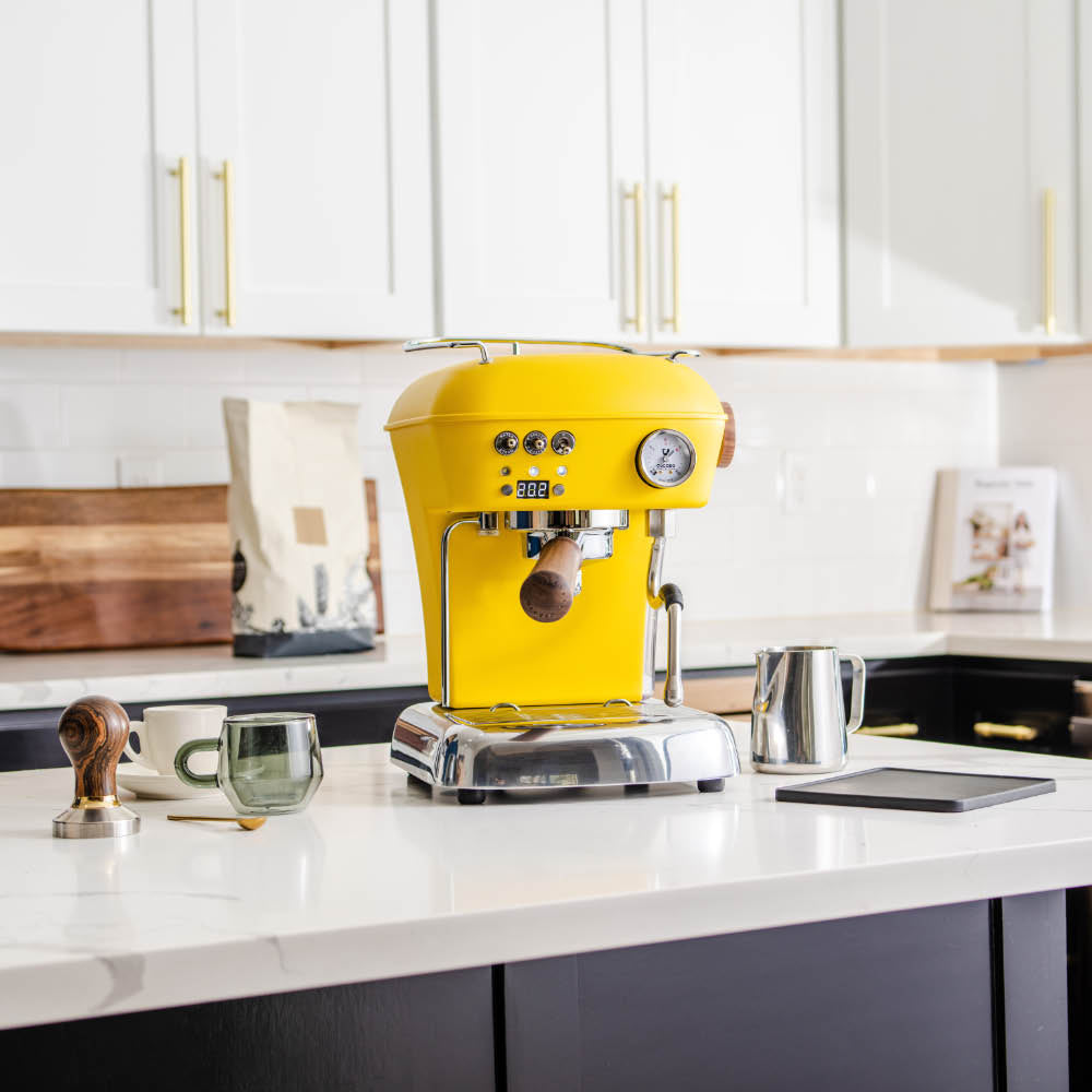 Ascaso Dream PID Sun Yellow Semi-Automatic Espresso Machine - Crema  Crafters - The Espresso Machine Professionals