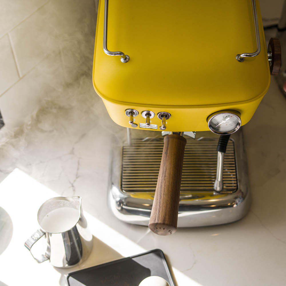 ascaso dream pid espresso machine yellow