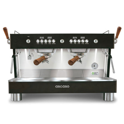 ascaso barista t plus 2 group black espresso machine