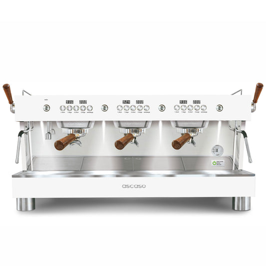 ascaso barista t plus 3 group white espresso machine
