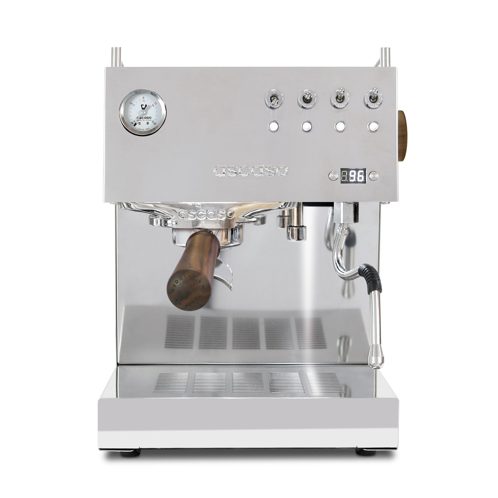 ascaso duo espresso machine inox