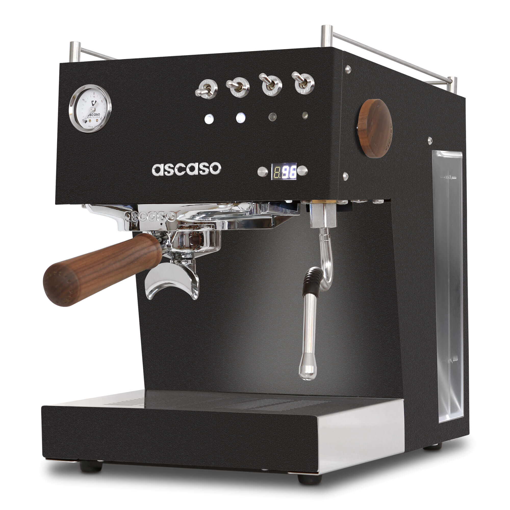 Steel UNO PID, Programmable Espresso Machine w/ Volumetric Controls, Single  Thermoblock, 120V (Black)